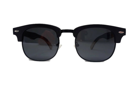 Skateboard Multi-Layer Club Sunglasses, Black Polarized Lenses